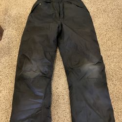 Kids Black London Fog Snow Pants, Sz 10/12