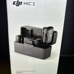 DJI Mic 2(2 TX + 1 RX + Charging Case), Wireless Lavalier Microphone, Intelligent Noise Cancelling,
