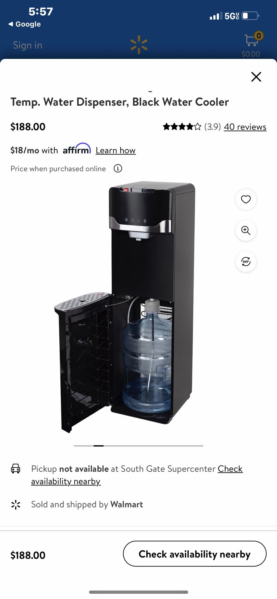 Water Dispenser Hot And Cold