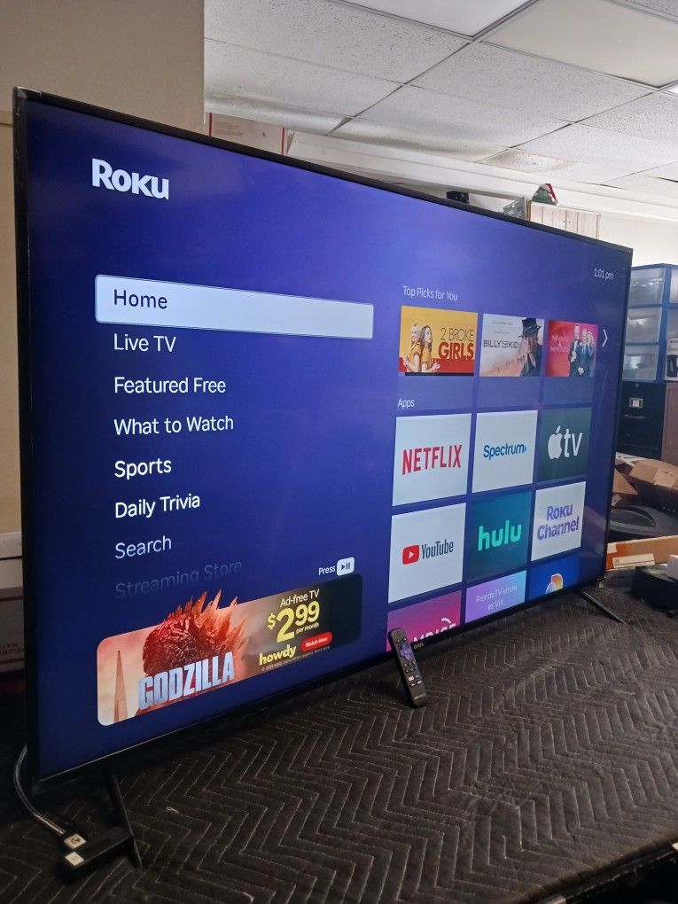 65 Inch ONN roku 4k Tv