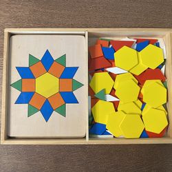 Wooden Shapes Pattern Toy Set