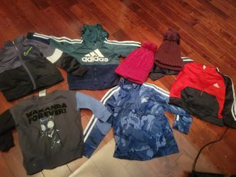 Kids (2T) Nike and Adidas Zip Up Jackets