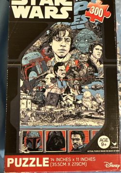 Disney Star Wars Empire Strikes Back Jigsaw 300 Piece Puzzle 14" x 11"