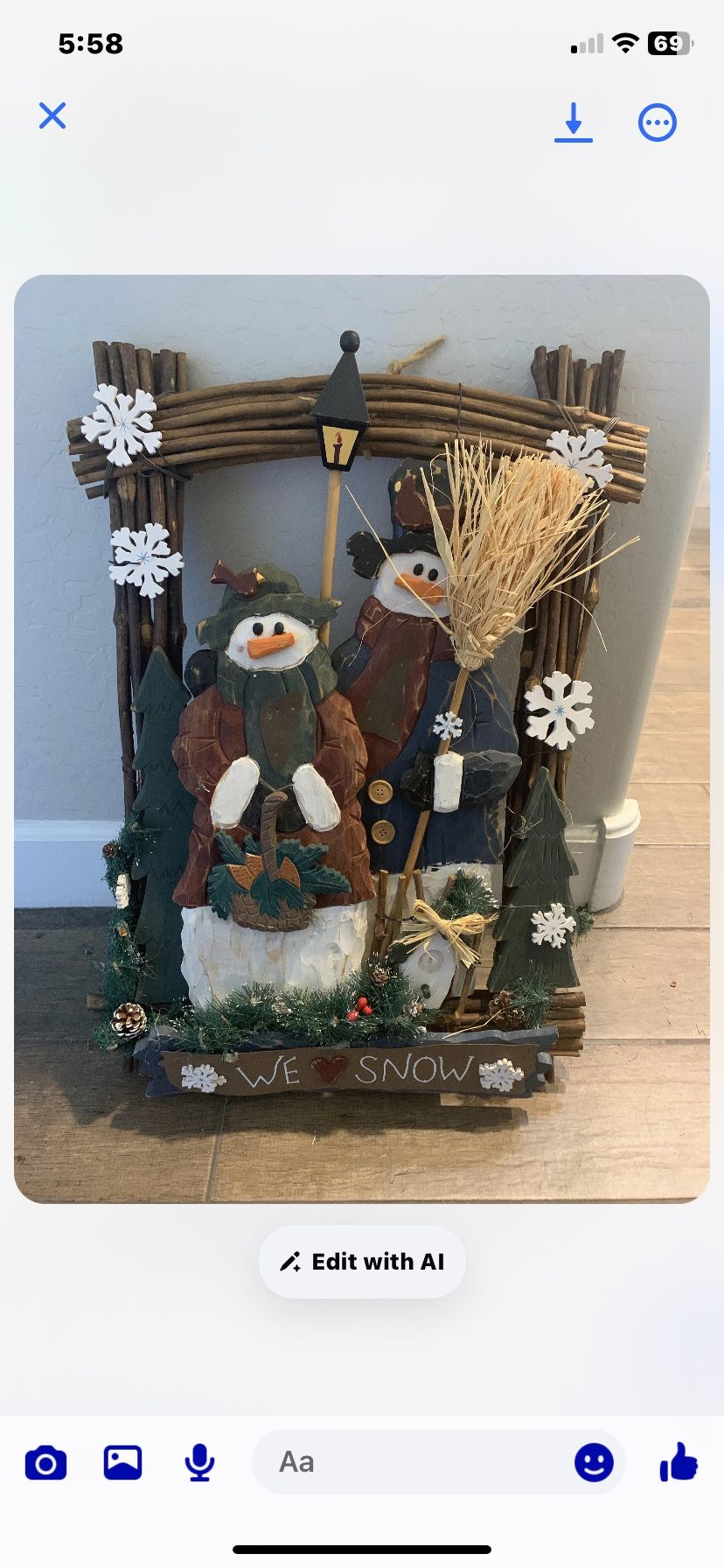 Snowman Wall Decor