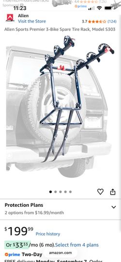 Allen Sports Premier 3-Bike Spare Tire Rack