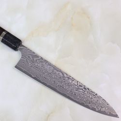 Japanese R-2 Damascus Wa Gyuto 8.2”
