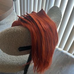 Copper clip in hair extensions