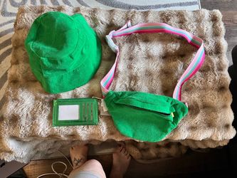 Bucket Hat, sling purse and wallet