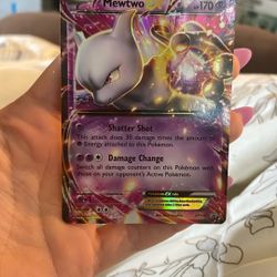 Pokémon TCG Mewtwo EX XY107 XY Holo Full Art Black Star Promo Card