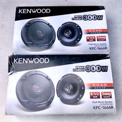 Kenwood 6-1/2 Car Audio Speakers New
