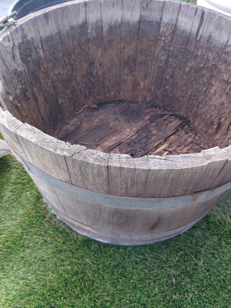 Whiskey Barrel Planter