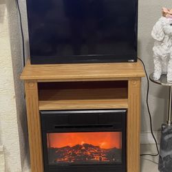 Mini Fire Place W/ 32in Tv 