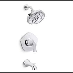 KOHLER Sundae Single-Handle 3-Spray Tub & Shower Faucet-Polished Chrome-NO VALVE