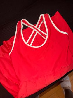 Red tennis dress