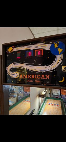 American international shuffleboard corporation 18 foot 2 inch bar shuffleboard table for sale