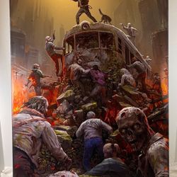 Displate • Ultra Limited Edition • Surrounded! • Zombies Metal Poster