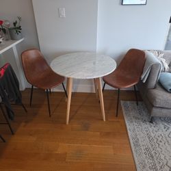 Italian Marble Dining Table And Chairs: $150  For The Set
