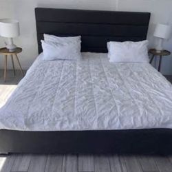 Queen size bed frame no mattress included!