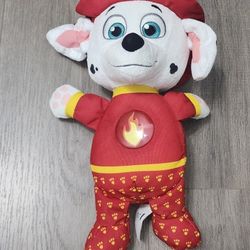 Paw Patrol Snuggle Up Pup - Marshall With Lights And Sounds