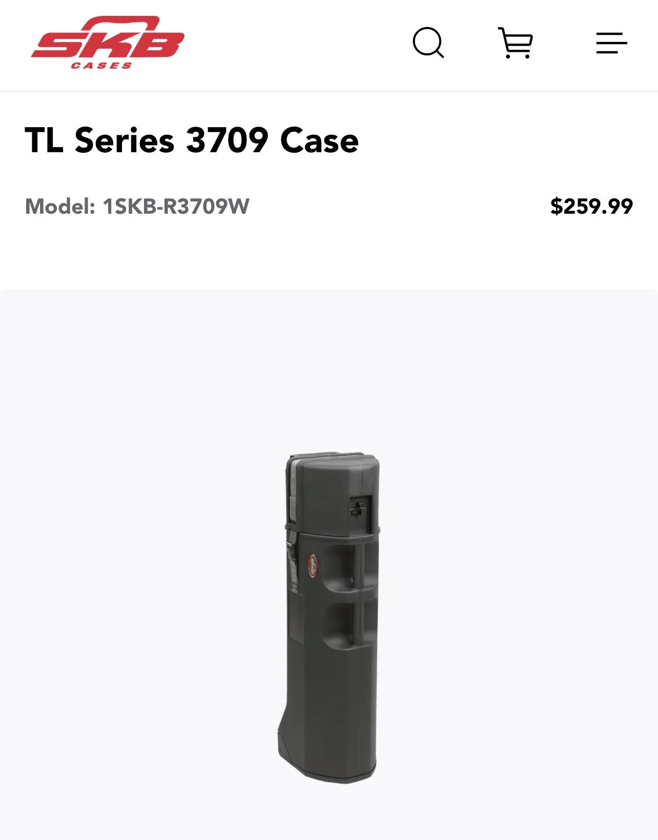SKB Roto Molded TL 3709 Rolling Case For Tripods Or Light Stands 37” 🎥