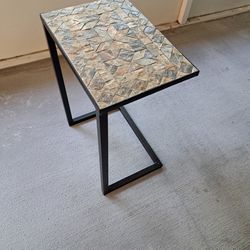 Indoor Outdoor End Table.  Since Tile Top Modern Design 