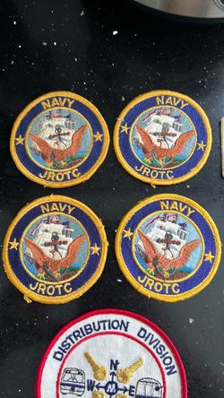 Navy JROTC Embroidered Patches $3 each