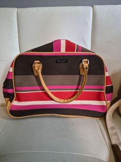 Kate Spade New York Striped Canvas Handbag