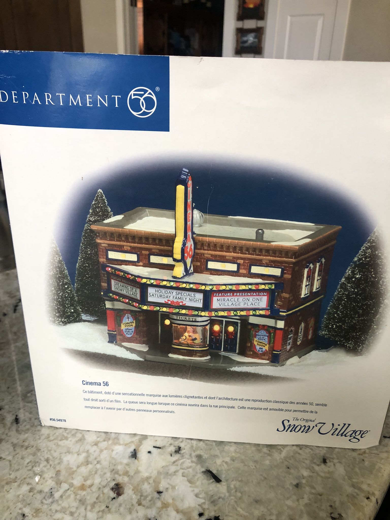 Snow Village WSNO Radio Station