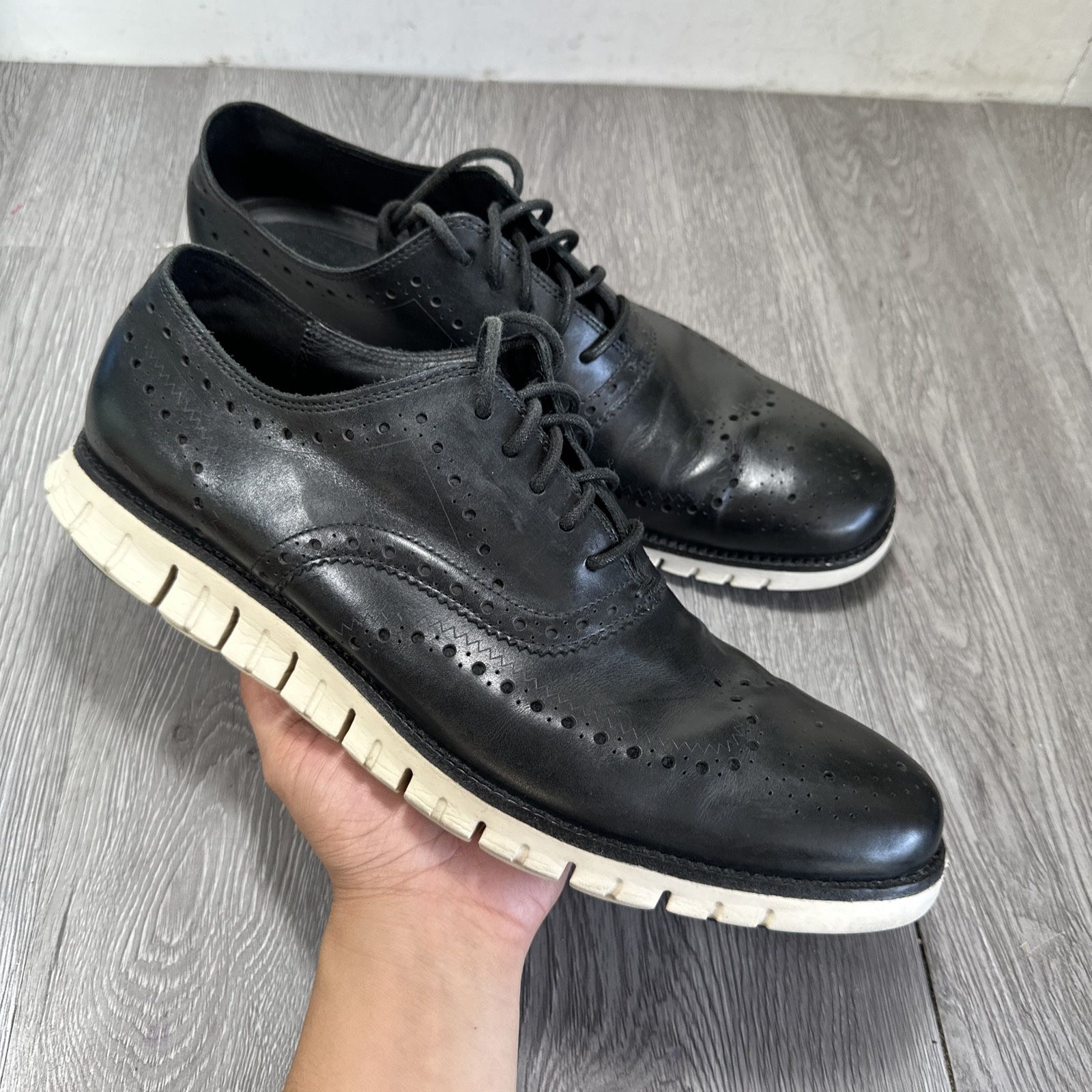 Cole Haan ZeroGrand Shoes Mens Size 13 M Black Leather 
