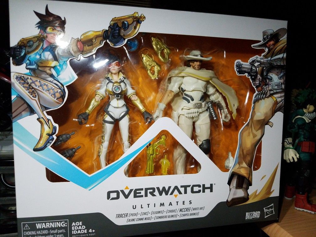 HASBRO OVERWATCH ULTIMATES 6" TRACER & McCREE 2 PACK ACTION FIGURES