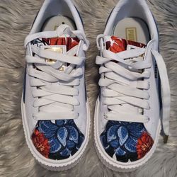 Puma platform tennis shoe size 5