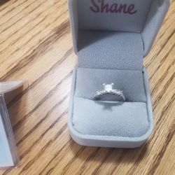 Diamond, Princess 0.72 CT H, S12 Semi Mounted Engagement Ring 6 1/2