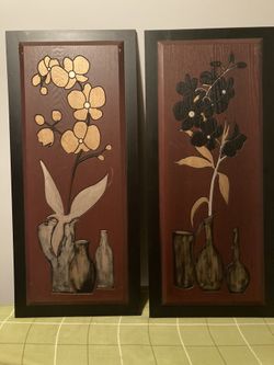 Wood Wall Hanging- pair