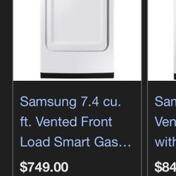 Washer Dryer Samsung Set 