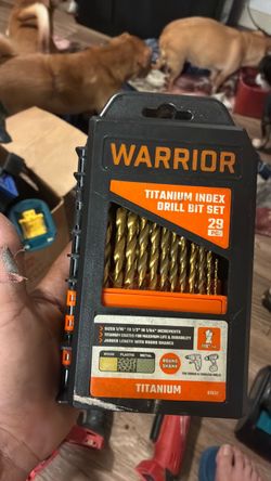 Titanium index drill bit set
