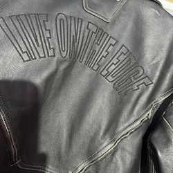 Rare Arlen Ness  Live On The Edge Leather Motorcycle Jacket
