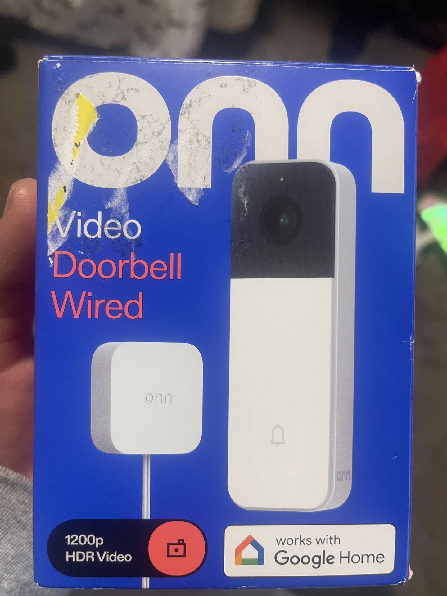Onn Video Doorbell Camera Wired