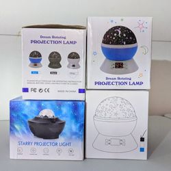 New Dream Rotating Projection Lamp Lights: LED Night Light Stars
White or Black