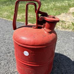Vintage justrite gas can