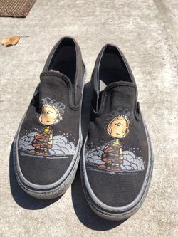 Charlie brown top vans slip on