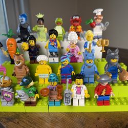 21 LEGO Collectible Minifigures (CMF) – Muppets, Disney, D&D & More – Lot