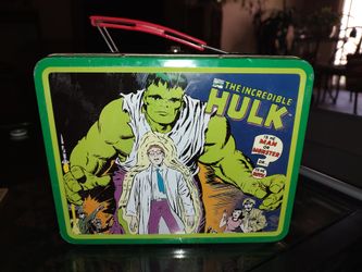The Incredible Hulk Metal Tin Lunchbox