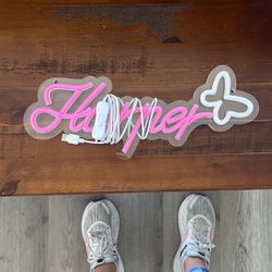 Neon Harper Name Sign 