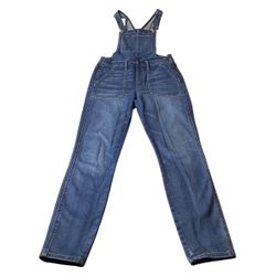 Madewell Denim Overalls Skinny Leg Blue Stretch Bib Size S