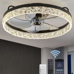 NEW 20" Low Profile Ceiling Fan with Light and Remote