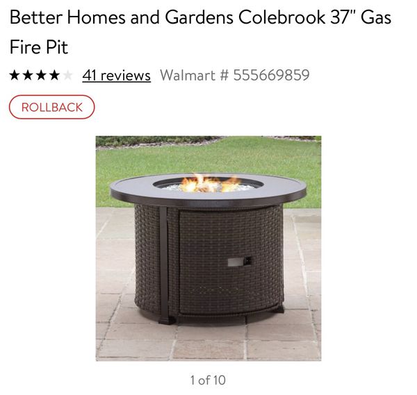 Better Homes And Gardens Gas Fire Pit, Better Homes And Gardens Colebrook Gas Fire Pit