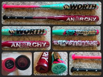 SLOWPITCH SOFTBALL BAT WORTH ANARCHY new and used all sizes, slow pitch USSSA UTrip 240 endloaded, balanced
