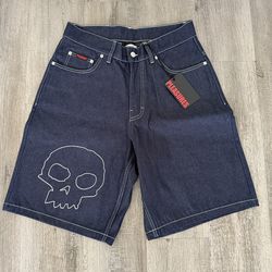 Pleasures x Zero Skateboards Skull Jorts