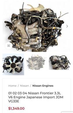 Nissan Frontier Engine . 98/04 V6