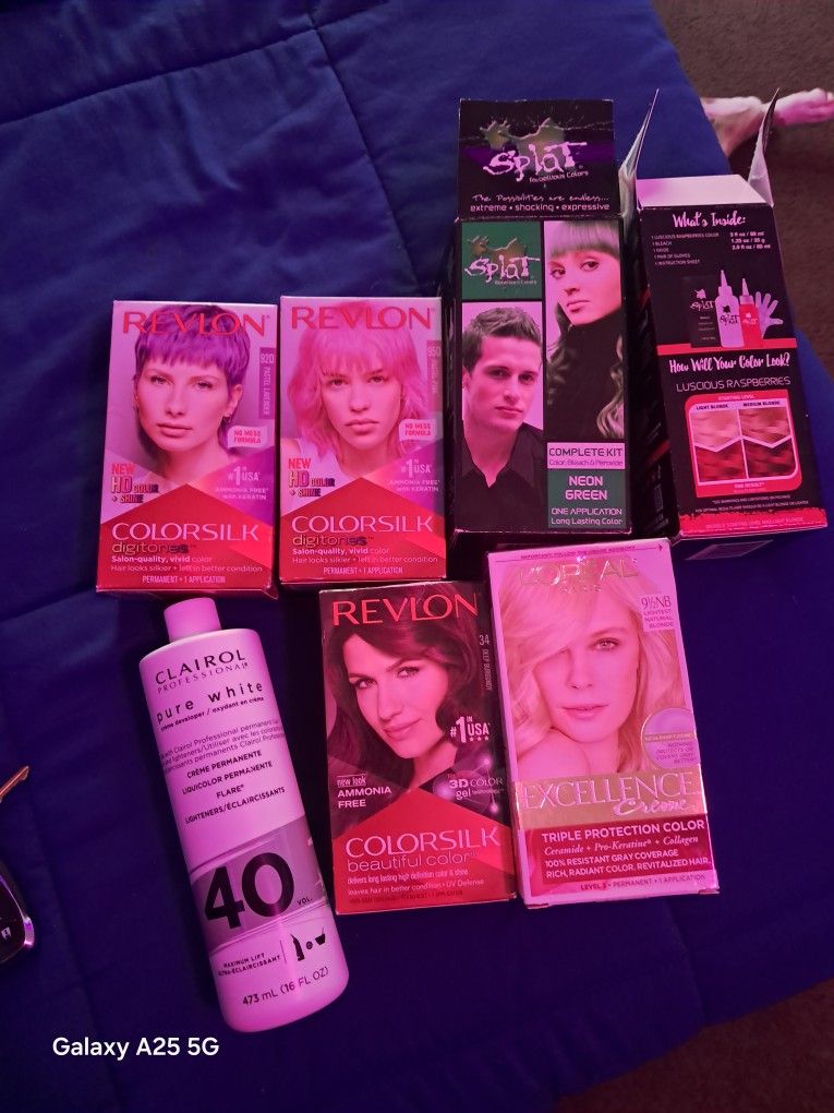 HAIR DYE AND BLEACHING KITS BUNDLE
